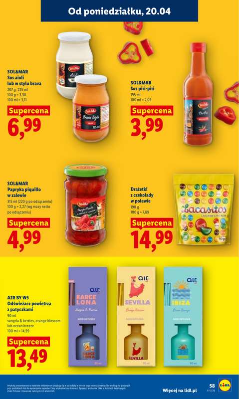 Lidl - gazetka promocyjna Oferta od poniedziałku od poniedziałku 20.04 do środy 22.04 - strona 59