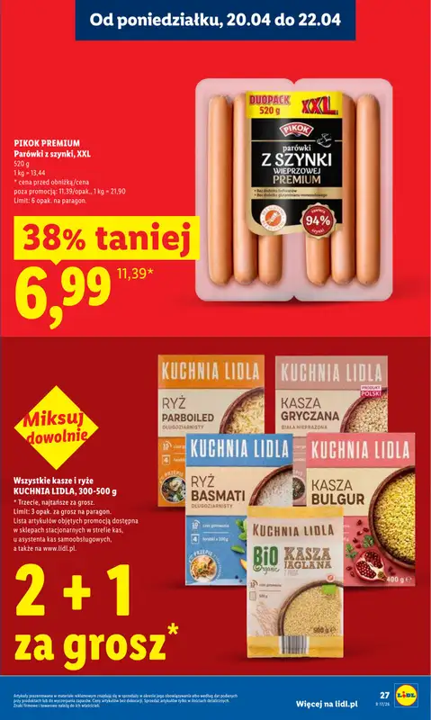 Lidl - gazetka promocyjna Oferta od poniedziałku od poniedziałku 20.04 do środy 22.04 - strona 27