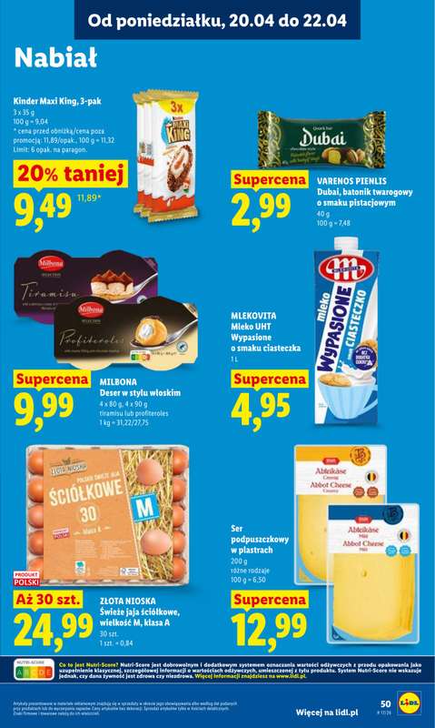 Lidl - gazetka promocyjna Oferta od poniedziałku od poniedziałku 20.04 do środy 22.04 - strona 51
