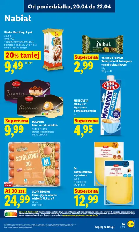 Lidl - gazetka promocyjna Oferta od poniedziałku od poniedziałku 20.04 do środy 22.04 - strona 51