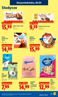 Lidl - gazetka promocyjna Oferta od poniedziałku od poniedziałku 20.04 do środy 22.04 - strona 73