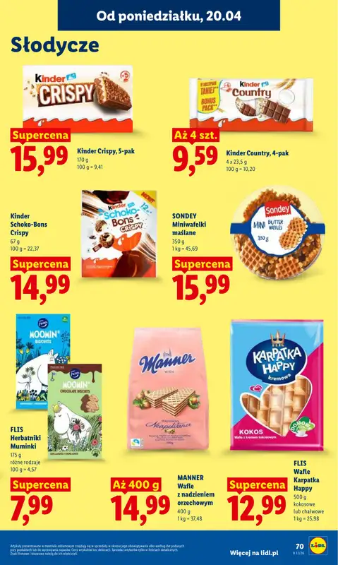 Lidl - gazetka promocyjna Oferta od poniedziałku od poniedziałku 20.04 do środy 22.04 - strona 73