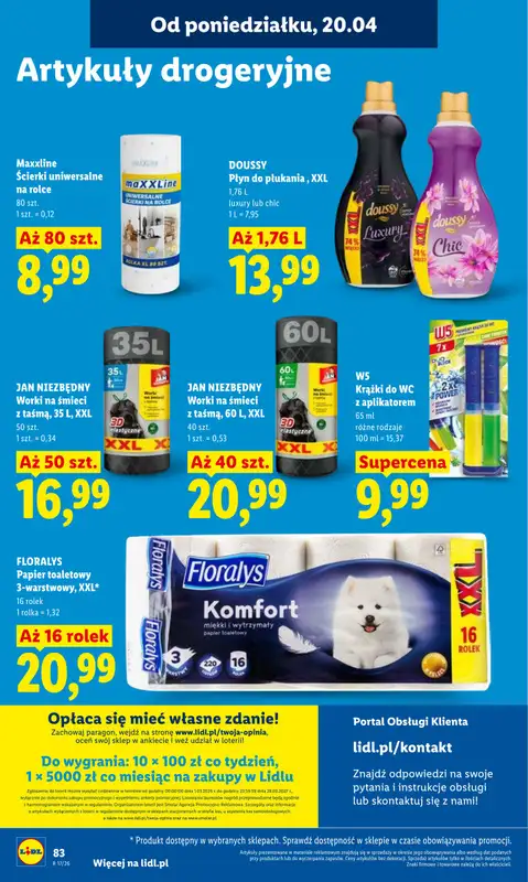 Lidl - gazetka promocyjna Oferta od poniedziałku od poniedziałku 20.04 do środy 22.04 - strona 86