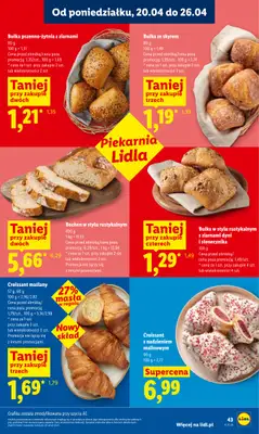 Lidl - gazetka promocyjna Oferta od poniedziałku od poniedziałku 20.04 do środy 22.04 - strona 43