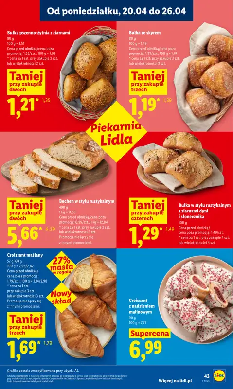 Lidl - gazetka promocyjna Oferta od poniedziałku od poniedziałku 20.04 do środy 22.04 - strona 43