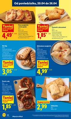 Lidl - gazetka promocyjna Oferta od poniedziałku od poniedziałku 20.04 do środy 22.04 - strona 44