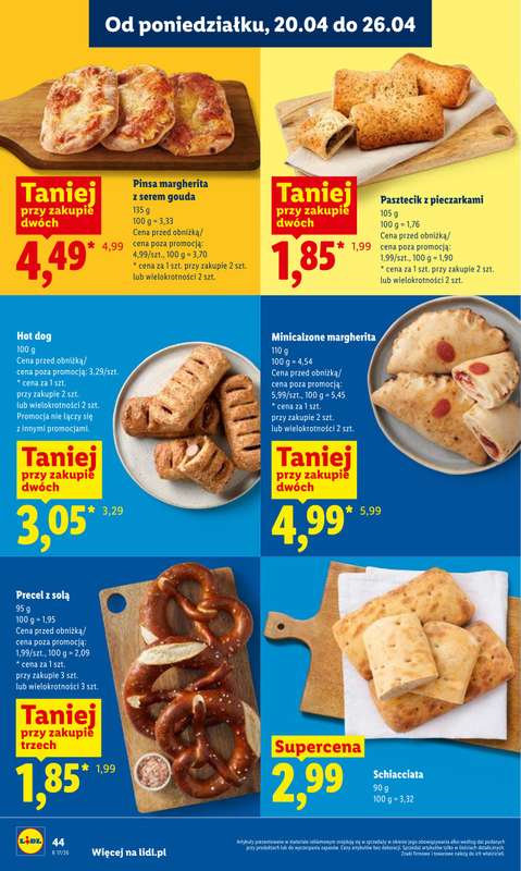 Lidl - gazetka promocyjna Oferta od poniedziałku od poniedziałku 20.04 do środy 22.04 - strona 44
