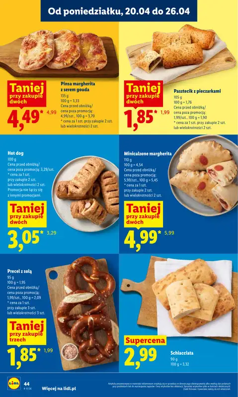 Lidl - gazetka promocyjna Oferta od poniedziałku od poniedziałku 20.04 do środy 22.04 - strona 44
