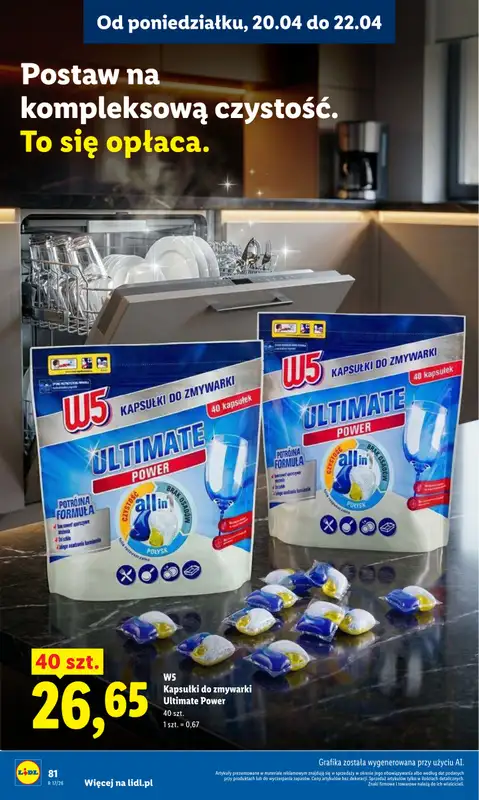 Lidl - gazetka promocyjna Oferta od poniedziałku od poniedziałku 20.04 do środy 22.04 - strona 84