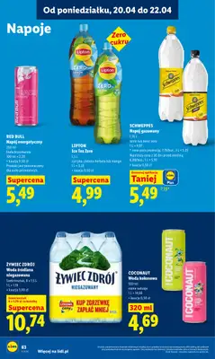 Lidl - gazetka promocyjna Oferta od poniedziałku od poniedziałku 20.04 do środy 22.04 - strona 66