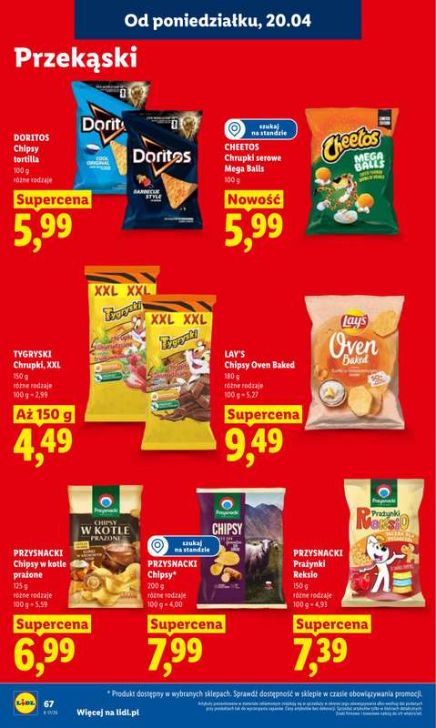 Lidl - gazetka promocyjna Oferta od poniedziałku od poniedziałku 20.04 do środy 22.04 - strona 70
