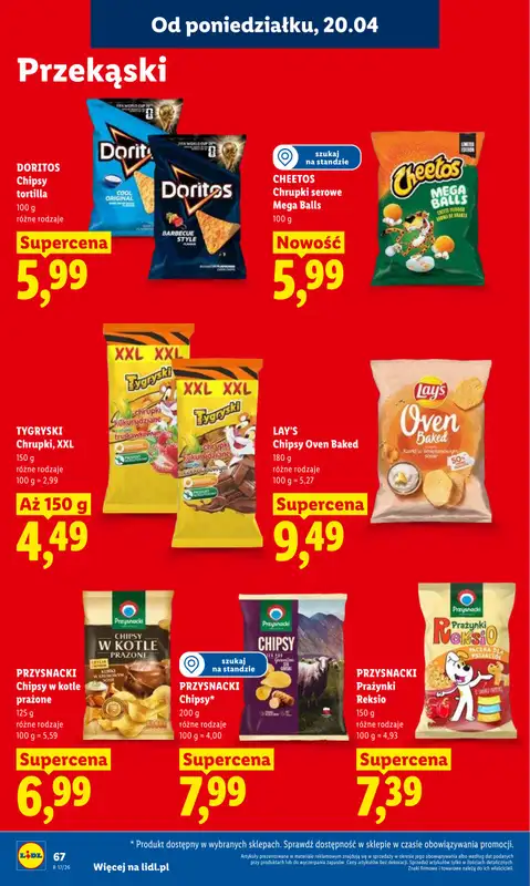 Lidl - gazetka promocyjna Oferta od poniedziałku od poniedziałku 20.04 do środy 22.04 - strona 70