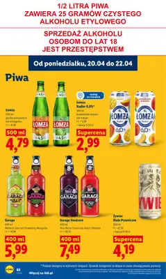 Lidl - gazetka promocyjna Oferta od poniedziałku od poniedziałku 20.04 do środy 22.04 - strona 68