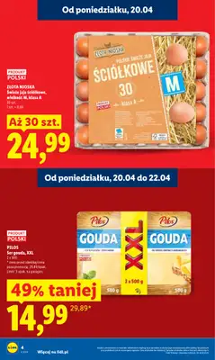 Lidl - gazetka promocyjna Oferta od poniedziałku od poniedziałku 20.04 do środy 22.04 - strona 4