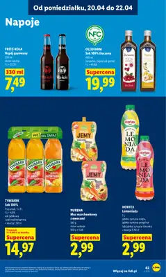 Lidl - gazetka promocyjna Oferta od poniedziałku od poniedziałku 20.04 do środy 22.04 - strona 65