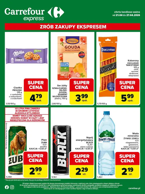 Carrefour Express - gazetka promocyjna Gazetka Express od wtorku 21.04 do poniedziałku 27.04 - strona 2