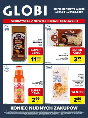 Globi - gazetka promocyjna Gazetka Globi od wtorku 21.04 do poniedziałku 27.04 - strona 2