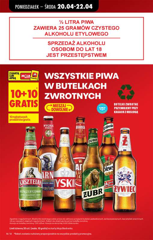 Biedronka - gazetka promocyjna Od poniedziałku, Z ladą tradycyjną od poniedziałku 20.04 do niedzieli 26.04 - strona 14