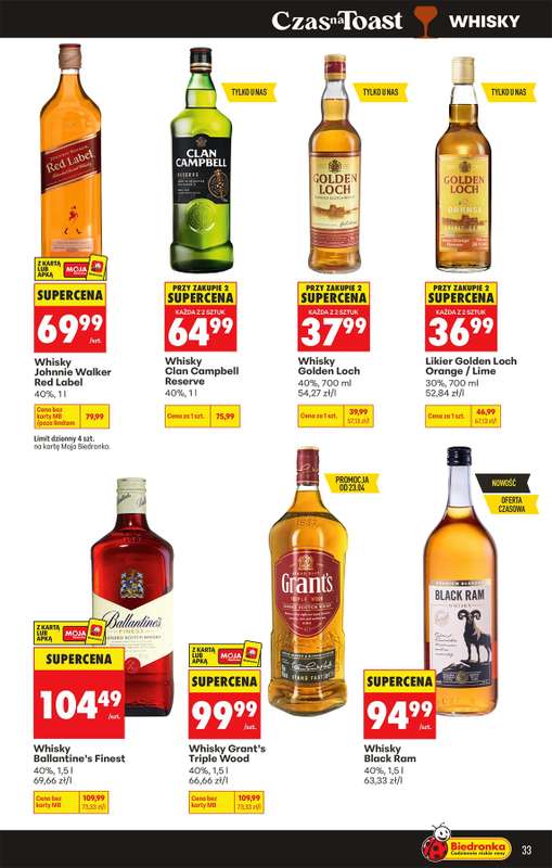 Biedronka - gazetka promocyjna Czas na Toast! od poniedziałku 20.04 do soboty 02.05 - strona 33