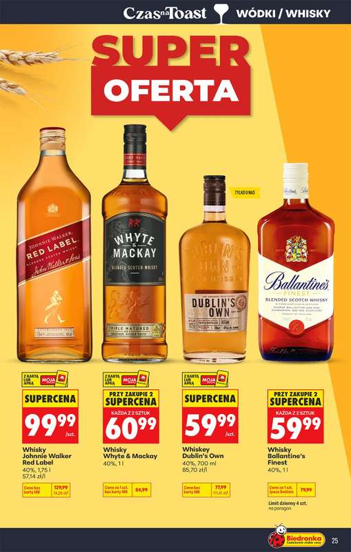 Biedronka - gazetka promocyjna Czas na Toast! od poniedziałku 20.04 do soboty 02.05 - strona 25