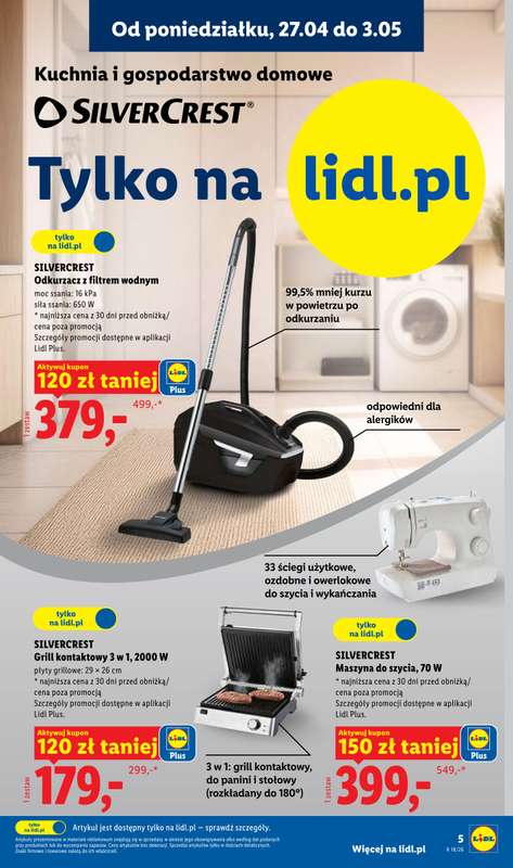 Lidl - gazetka promocyjna Katalog od poniedziałku 27.04 do soboty 02.05 - strona 5