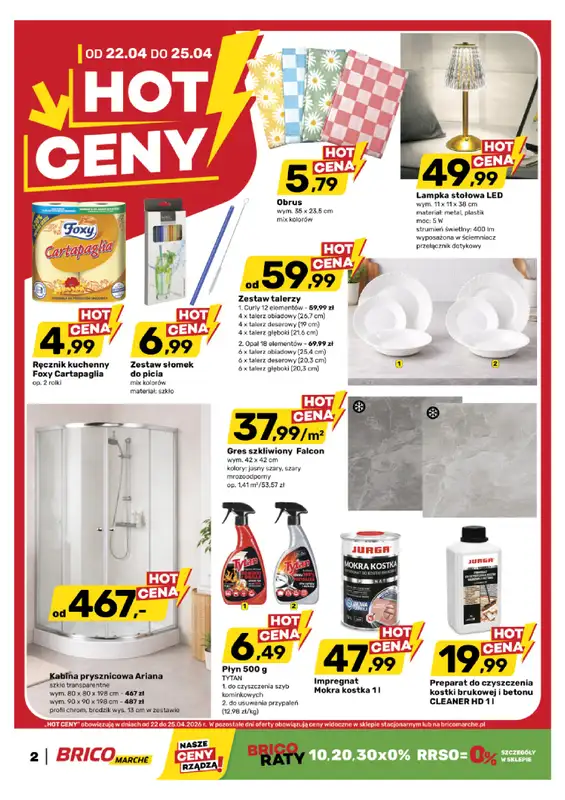 Bricomarche - gazetka promocyjna Hot ceny od środy 22.04 do soboty 25.04 - strona 2