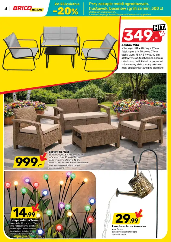 Bricomarche - gazetka promocyjna Gazetka od środy 22.04 do soboty 02.05 - strona 4