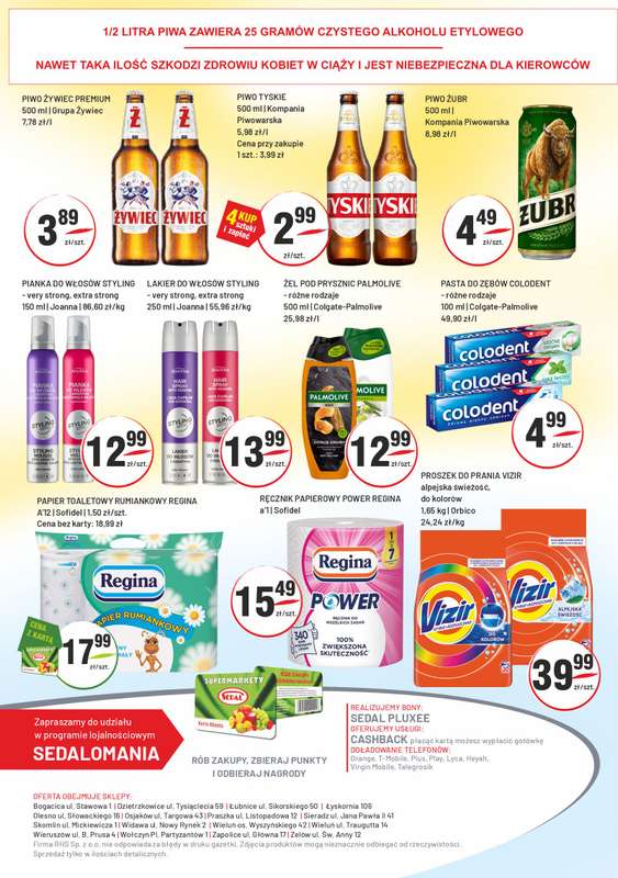 Sedal - gazetka promocyjna Gazetka od środy 22.04 do soboty 02.05 - strona 6