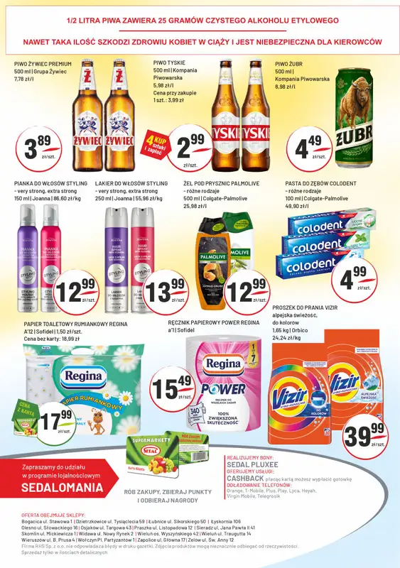 Sedal - gazetka promocyjna Gazetka od środy 22.04 do soboty 02.05 - strona 6