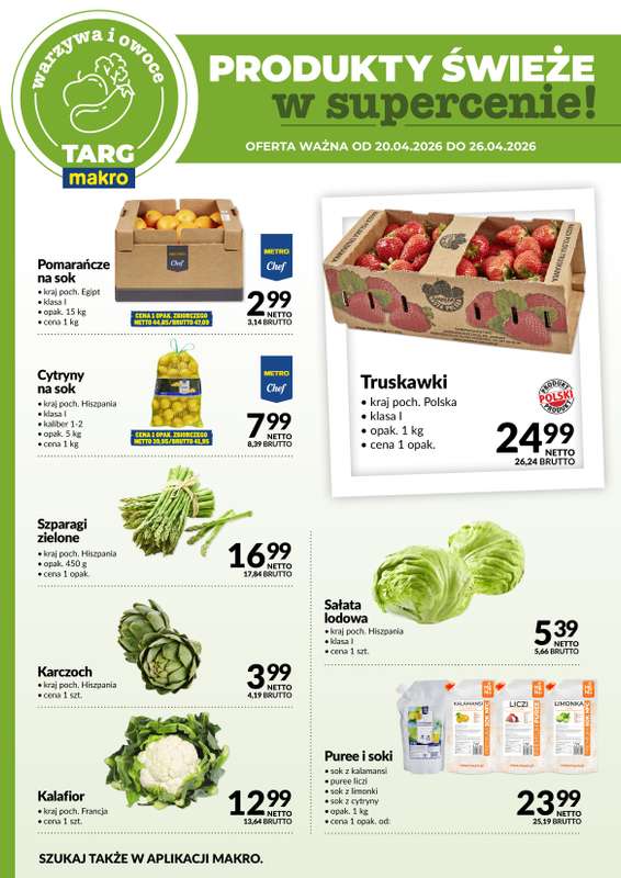 Makro - gazetka promocyjna Targ MAKRO - oferta świeża w super cenach! od poniedziałku 20.04 do niedzieli 26.04 - strona 5