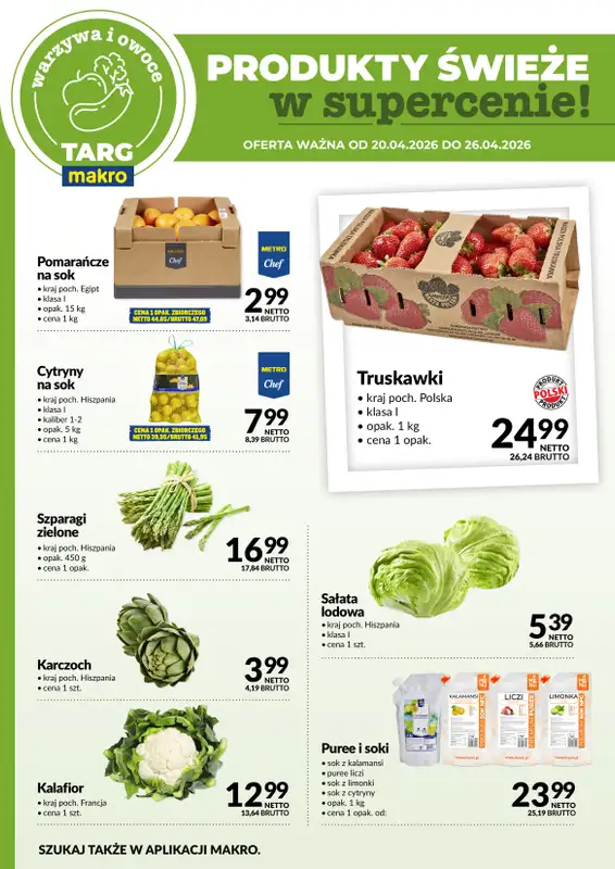 Makro - gazetka promocyjna Targ MAKRO - oferta świeża w super cenach! od poniedziałku 20.04 do niedzieli 26.04 - strona 5