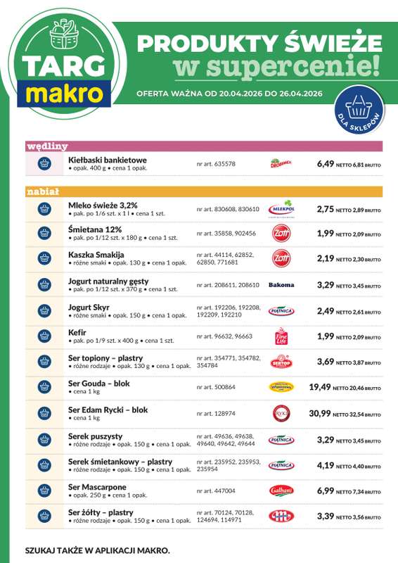 Makro - gazetka promocyjna Targ MAKRO - oferta świeża w super cenach! od poniedziałku 20.04 do niedzieli 26.04 - strona 7