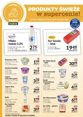 Makro - gazetka promocyjna Targ MAKRO - oferta świeża w super cenach! od poniedziałku 20.04 do niedzieli 26.04