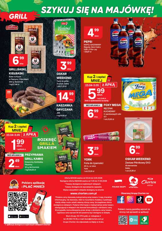 Chorten - gazetka promocyjna Gazetka Lubelskie, Łódzkie, Radom Market od czwartku 23.04 do niedzieli 03.05 - strona 8