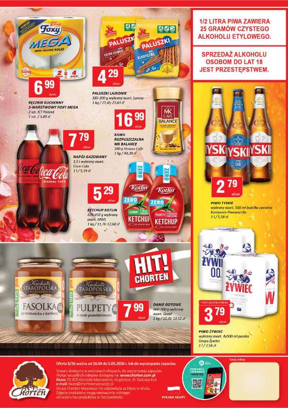 Chorten - gazetka promocyjna Gazetka Mazowsze Market od niedzieli 26.04 do wtorku 05.05 - strona 2