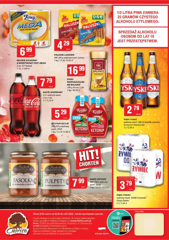 Chorten - gazetka promocyjna Gazetka Mazowsze Market od niedzieli 26.04 do wtorku 05.05 - strona 2