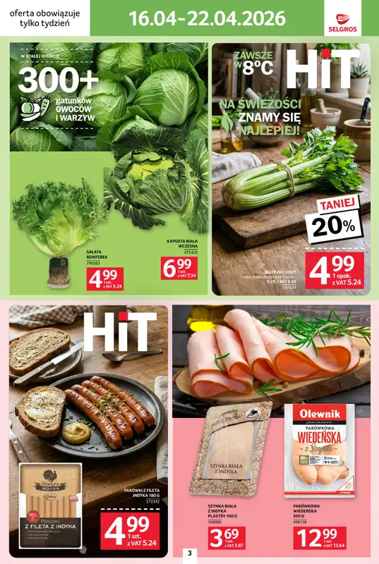 Selgros - gazetka promocyjna Jeszcze więcej super promocji! od poniedziałku 20.04 do środy 22.04 - strona 3