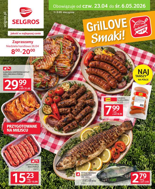 Selgros - gazetka promocyjna Katalog grillowanie od czwartku 23.04 do środy 06.05