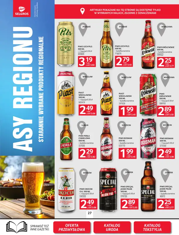 Selgros - gazetka promocyjna Oferta spożywcza od czwartku 23.04 do środy 06.05 - strona 27