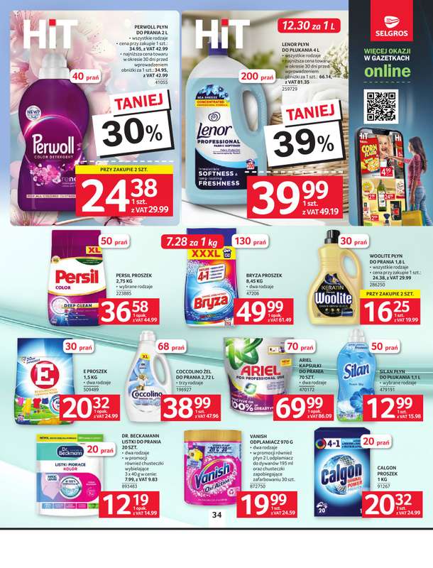 Selgros - gazetka promocyjna Oferta spożywcza od czwartku 23.04 do środy 06.05 - strona 34
