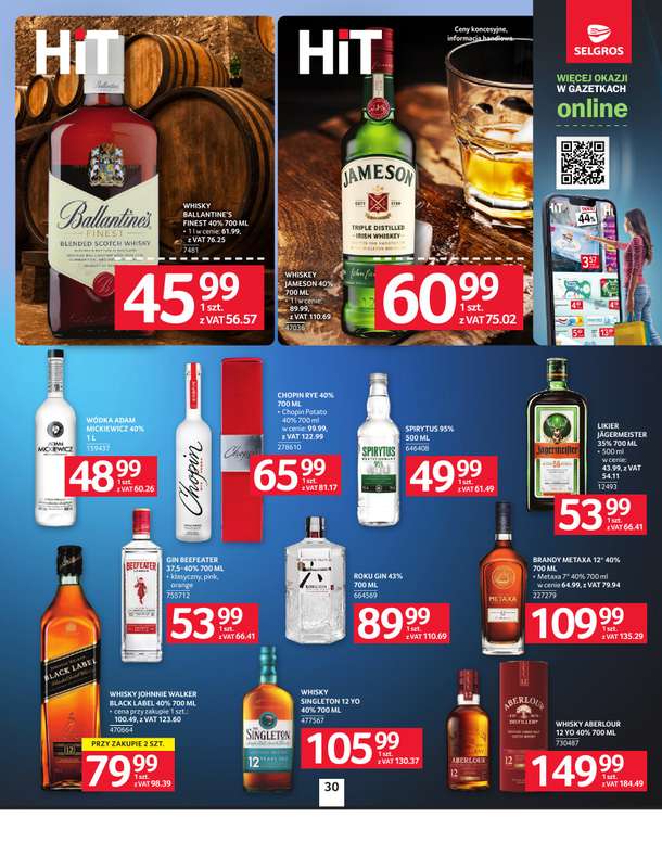 Selgros - gazetka promocyjna Oferta spożywcza od czwartku 23.04 do środy 06.05 - strona 30