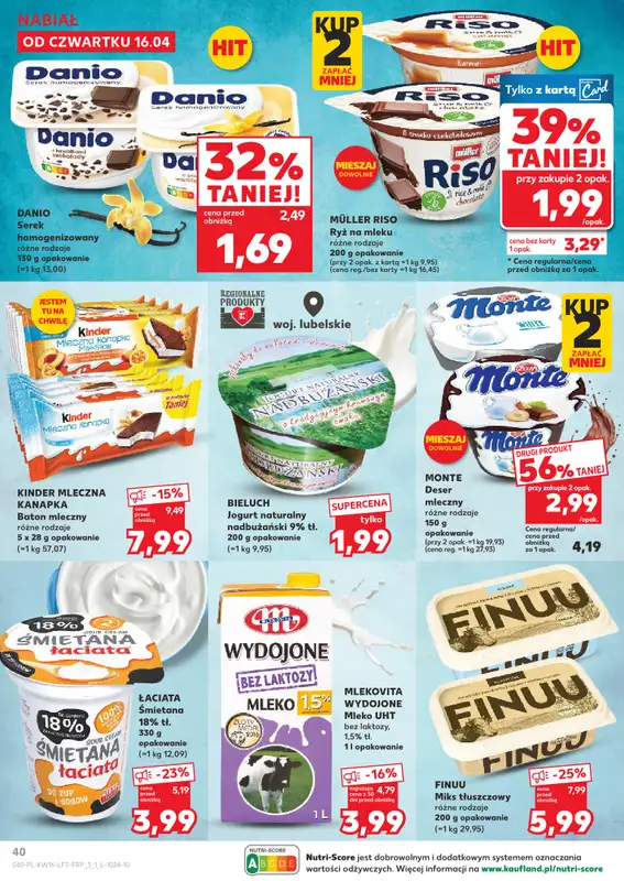 Kaufland - gazetka promocyjna Gazetka Tygodnia od czwartku 16.04 do środy 22.04 - strona 40