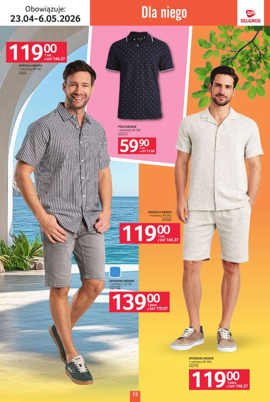 Selgros - gazetka promocyjna Katalog Tekstylia od czwartku 23.04 do środy 06.05 - strona 12