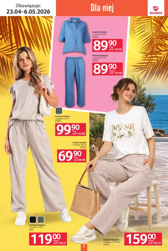 Selgros - gazetka promocyjna Katalog Tekstylia od czwartku 23.04 do środy 06.05 - strona 3