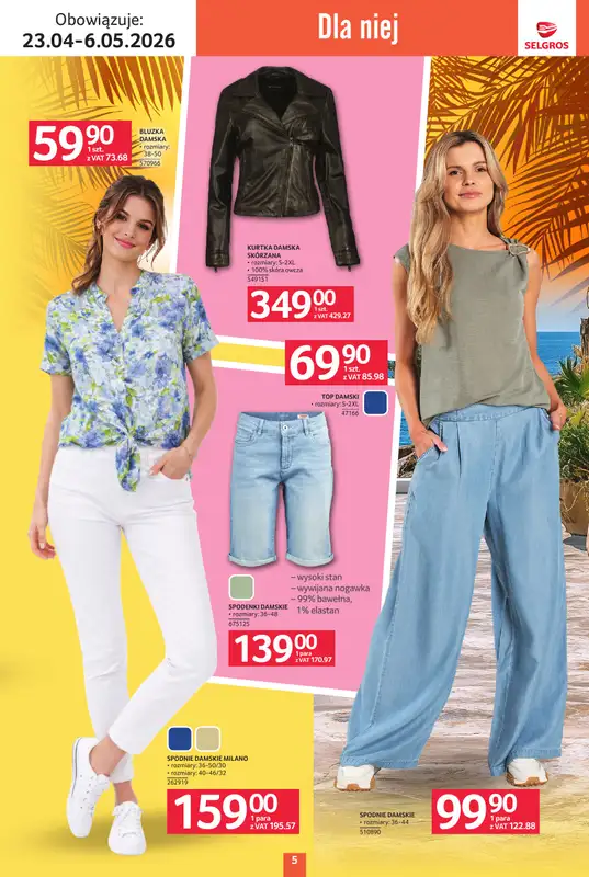 Selgros - gazetka promocyjna Katalog Tekstylia od czwartku 23.04 do środy 06.05 - strona 5