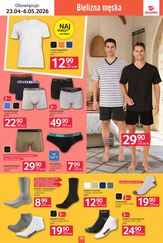 Selgros - gazetka promocyjna Katalog Tekstylia od czwartku 23.04 do środy 06.05 - strona 10