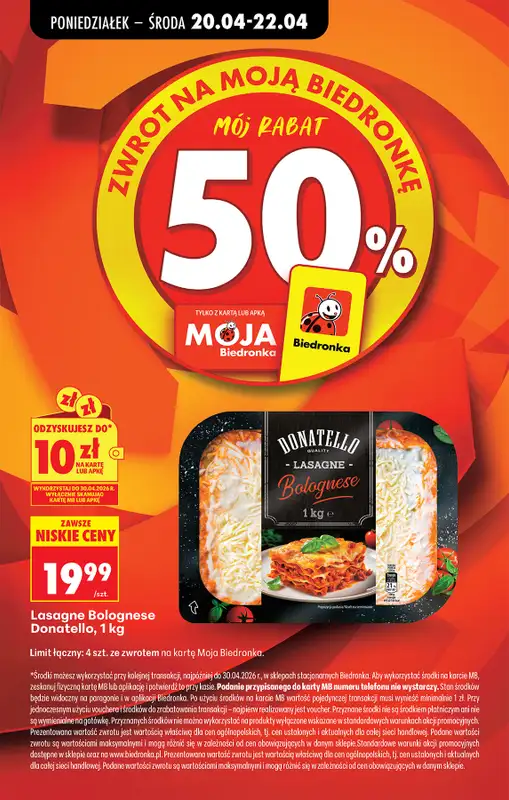 Biedronka - gazetka promocyjna Od poniedziałku od poniedziałku 20.04 do niedzieli 26.04 - strona 40
