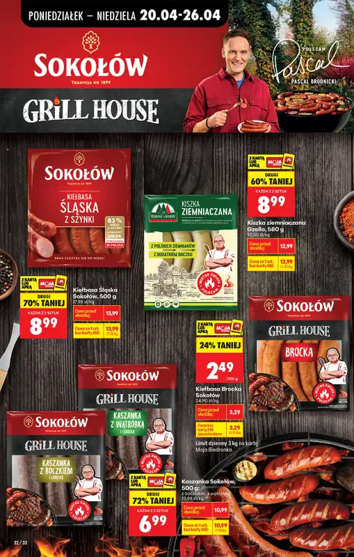 Biedronka - gazetka promocyjna Od poniedziałku, Z ladą tradycyjną od poniedziałku 20.04 do niedzieli 26.04 - strona 60