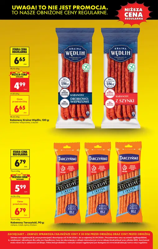 Biedronka - gazetka promocyjna Od poniedziałku, Z ladą tradycyjną od poniedziałku 20.04 do niedzieli 26.04 - strona 10