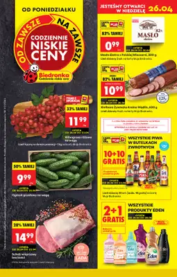 Biedronka - gazetka promocyjna Od poniedziałku, Z ladą tradycyjną od poniedziałku 20.04 do niedzieli 26.04